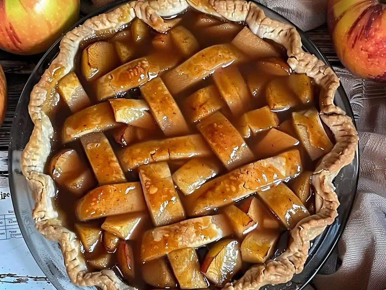 Easy Apple Pie Filling Recipe 1 Homemade apple pie filling in a bowl, ready for pie recipes.