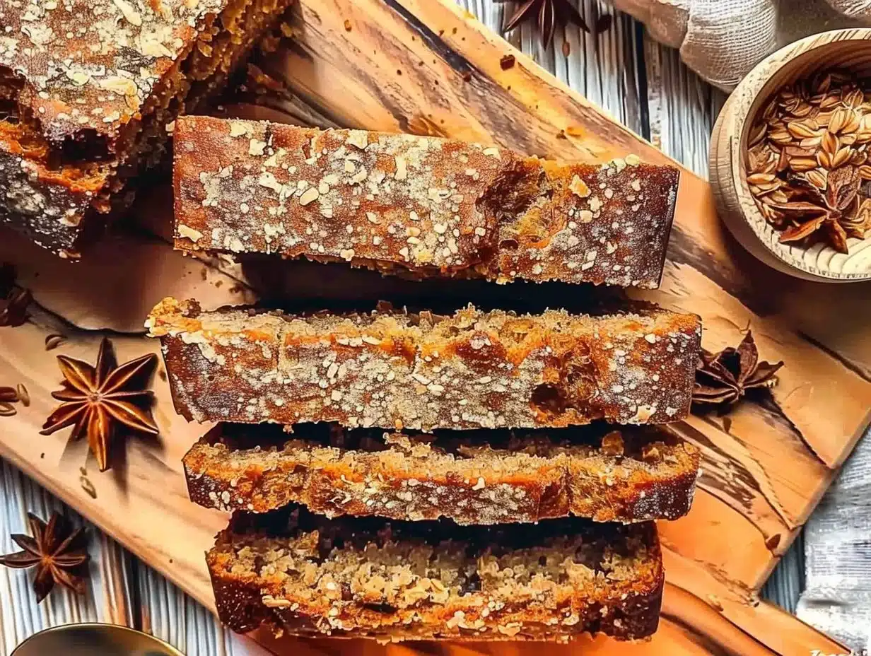 Homemade zucchini bread freshly baked and sliced for serving.