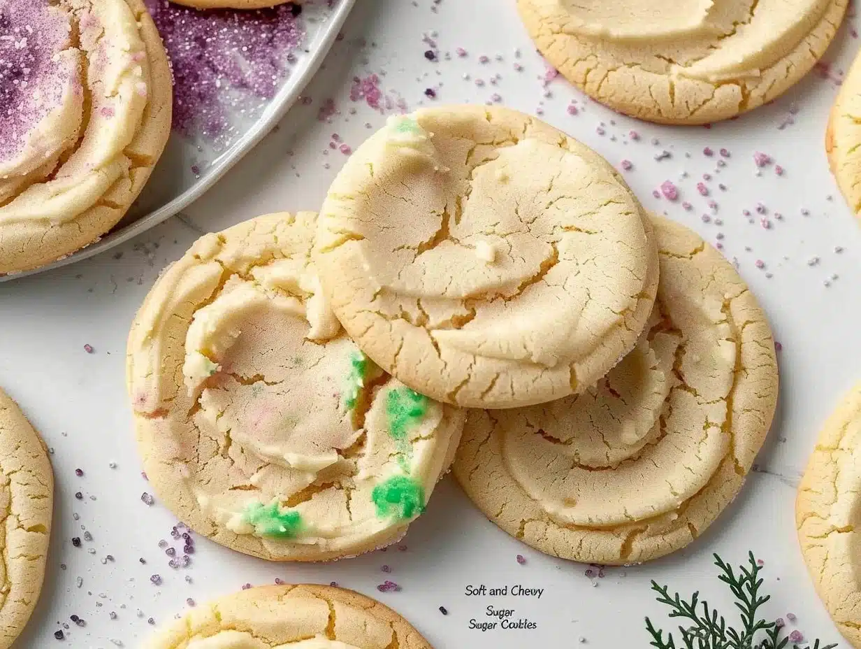 Classic Soft and Chewy Sugar Cookies 1 Classic soft and chewy sugar cookies on a cooling rack
